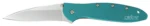 Kershaw Knives Kershaw Leek Folding Knife 3" Drop Point Blade Teal - alternate view 4