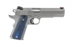 Colt Manufacturing Colt 1911 Competition Handgun .38 Super 9rd Magazine 5" Barrel Stainless with Blue Grip - alternate view 4