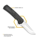 Outdoor Edge Razor VX5 Replaceable Blade Folding Knife 3" Drop Point Blade Black - alternate view 4