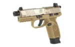 FN USA 502 Tactical Handgun .22 LR 10rd & 15rd Magazines (2) 4.6" Threaded Barrel FDE - alternate view 4