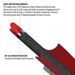 Tenpoint Crossbow Technologies Tenpoint CenterPunch HPX Carbon Arrows 20'' w/ Alpha-Nock HPX .001'' - alternate view 4