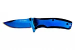 Sarge Knives Phase Folding Knife 2-1/2" Drop Point Blade Blue Tin - alternate view 4