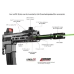 Crimson Trace Corporation Crimson Trace Rail Master Modular Tactical Laser MTL Green Long Gun - alternate view 4