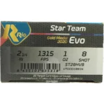 Rio Outdoors Corp Star Team EVO 28 HV Shotshells 12ga 2-3/4" 1oz 1315fps #8 25/ct - alternate view 4