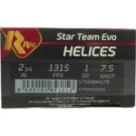 Rio Outdoors Corp Rio Star Team EVO Helice HV Shotshell 12ga 2-3/4" 1oz 1315 fps #7.5 25/ct - alternate view 4
