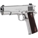 Colt Manufacturing Colt 1911 Gov't Handgun .38 Super 9rd Magazine 5" Barrel Polished Stainless with Wood Grips - alternate