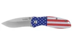 Kershaw Knives Kershaw Blur Folding Knife 3-2/5" Drop Point Blade USA Flag - alternate view 4