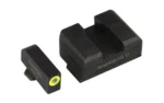Ameriglo Tritium i-Dot Night Sight Set for Select Glocks / Front Outline Color - LumiGreen / Rear Metal Style - New