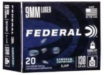 Federal Cartridge Co. Federal Syntech Defense Handgun Ammunition 9mm Luger 138 gr SJHP 1050 fps 20/ct - alternate view 4