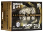 Federal Cartridge Co. Federal Personal Defense Punch Handgun Ammunition .38 Spl(+P) 120 gr JHP 1000 fps 20/ct - alternate