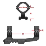 Warne Manufacturing Company Warne Max Lite MSR Scope Mount 30mm MSR Height Black - alternate view 4