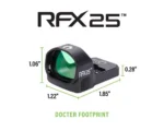 Viridian Green Laser Viridian RFX25 1x20 Micro Green Dot Reflex Sight - DOCTER Mounting pattern INSTANT-ON - alternate view 4