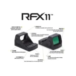 Viridian Green Laser Viridian RFX11 Custom Green Dot Reflex Sight for Walther PDP/WMP Black Shield RMSc Footprint-Must use