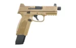 FN USA FN 509 Tactical Handgun 9mm Luger 17rd & 24rd Magazines (2) 4.5" Threaded Barrel FDE NMS - alternate view 4
