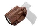 Mission First Tactical Leather Hybrid IWB/OWB Holster for Sig Sauer P365 Brown Ambi - alternate view 4
