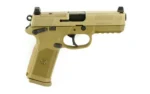 FN USA FN FNX-45 Tactical Handgun .45 ACP 10rd Magazines(2) 5.3" Barrel FDE Night Sights - alternate view 4