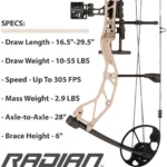 Pure Archery Group Diamond Archery Radian Compound Bow 305 fps 10-55 lbs RH Sandstone with Package - alternate view 5