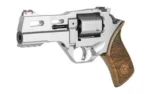 Chiappa Firearms USA Ltd Chiappa Rhino 40SAR Handgun .357 Mag 6rd Capacity 4" Barrel Nickel Plated with Walnut Grips and 3