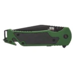 Sog Specialty Knives Inc. SOG Knives Escape 2.0 Folding Knife 3-2/5" Semi Serrated Clip Point Blade OD Green - alternate view