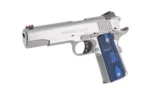 Colt Manufacturing Colt 1911 Competition Handgun .38 Super 9rd Magazine 5" Barrel Stainless with Blue Grip - alternate view 5