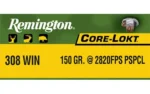 Remington Arms Co. Inc. Remington Core-Lokt Rifle Ammunition .308 Win 150 gr PSP 2820 fps 20/ct - alternate view 5