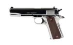 Colt Manufacturing Colt 1911 Gov't Handgun .38 Super 9rd Magazine 5" Barrel Polished Stainless with Wood Grips - alternate