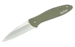 Kershaw Knives Kershaw Leek Folding Knife 3" Drop Point Blade Olive - alternate view 5