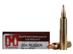 Hornady Mfg Hornady Varmint Express Rifle Ammunition .204 Ruger 24 gr NTX 4400 fps 20/ct - alternate view 5