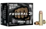 Federal Cartridge Co. Federal Personal Defense Punch Handgun Ammunition .38 Spl(+P) 120 gr JHP 1000 fps 20/ct - alternate