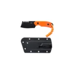 Columbia River Knife & Tool CRKT Razel Compact Fixed Knife 2-3/10 Chisel Blade Orange - alternate view 5