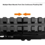 Leapers Inc. Leapers UTG Super Slim Picatinny Riser Mount 1 Inch High 3 Slots - alternate view 5