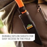 Outdoor Edge Swingblade Rotating Dual-Blade Hunting Knife 3-3/5" Drop Point Blade 3-1/5" Gutting Orange - alternate view 5
