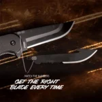 Outdoor Edge Razor VX2 Replaceable Blade Folding Knife 3" Drop Point Blade Black - alternate view 5