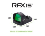 Viridian Green Laser Viridian RFX15 1x17 Micro Green Dot Reflex Sight - SHIELD Mounting pattern INSTANT-ON - alternate view 5