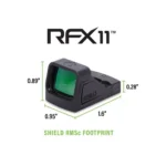 Viridian Green Laser Viridian RFX11 Custom Green Dot Reflex Sight for Walther PDP/WMP Black Shield RMSc Footprint-Must use