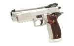 Sig Sauer P226 X-Five Stainless Custom Works Handgun 9mm Luger 20rd Magazines(3) 5" Barrel Cocobolo Grips SAO - alternate