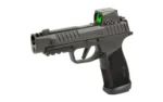 Sig Sauer P365 Fuse Comp Handgun 9mm Luger 21(2) &17(1)rd Magazines 3.7" Barrel Black Modular Polymer Grip Romeo Sig Loc