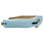 Sog Specialty Knives Inc. SOG Knives Diverge XR Folding Knife 3" Sheepsfoot Blade Gold and Light Blue - alternate view 5