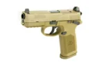 FN USA FN FNX-45 Tactical Handgun .45 ACP 10rd Magazines(2) 5.3" Barrel FDE Night Sights - alternate view 5