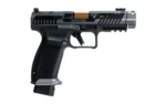 Century Arms Canik TTI Combat Handgun 9mm Luger 18rd Magazines (2) 4.6" Ported Gold Barrel Smoke - alternate view 5