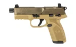 FN America FN USA 502 Tactical Handgun .22 LR 10rd Magazines (2) 4.6" Threaded Barrel FDE - alternate view 5