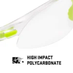 The Allen Company Inc. Allen ULTRX Keen Youth Safety Glasses Lime Green with Clear Lenses - alternate view 5