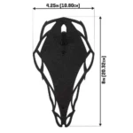 The Allen Company Inc. Allen EZ Mount Silhouette Skull Peg Black - alternate view 5