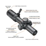 Bushnell AR Rifle Scope - 1-4x24mm Illuminated BTR-1 Reticle Black Matte - alternate view 5
