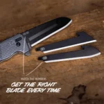 Outdoor Edge Razor XD3 Replaceable Blade Folding Knife 3" Blades Charcoal - alternate view 5