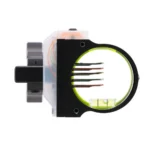 Pure Archery Group Black Gold Rush Archery Sight 5 .019 Pins 4" Dovetail with 3rd Axis Micro .019 RH Black - alternate view 5