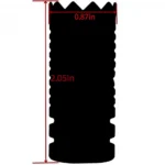 Tacfire Inc. TacFire Crown Style Muzzle Brake .308 5/8x24 Black - alternate view 5