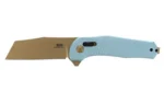 Sog Specialty Knives Inc. SOG Knives Diverge XR Folding Knife 3" Sheepsfoot Blade Gold and Light Blue - alternate view 6