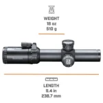 Bushnell AR Rifle Scope - 1-4x24mm Illuminated BTR-1 Reticle Black Matte - alternate view 6
