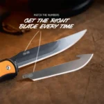 Outdoor Edge RazorBone Replaceable Blade Folding Knife with Boning Drop-point and Gutting Blades - alternate view 6